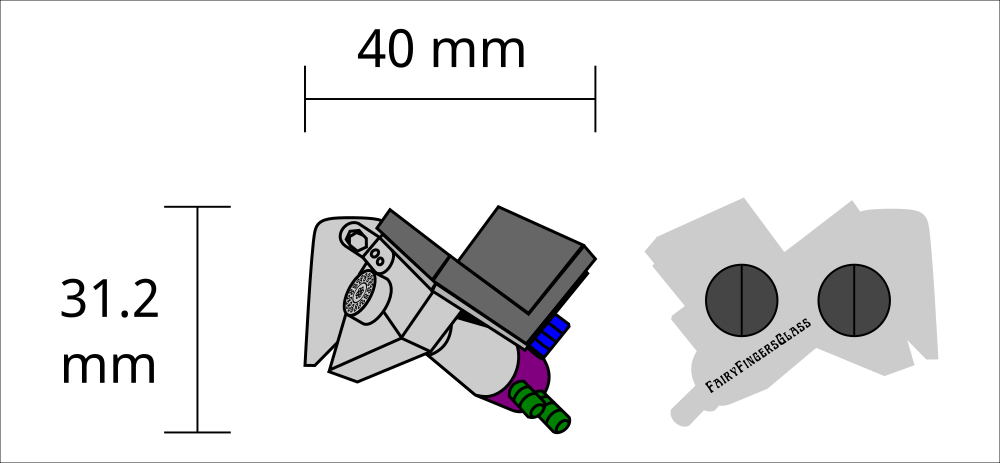 Fairy Fingers Glass Enamel Pin